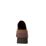 COACH in DEEP RED Platform Clogs