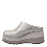 COACH in SILVER Platform Clogs