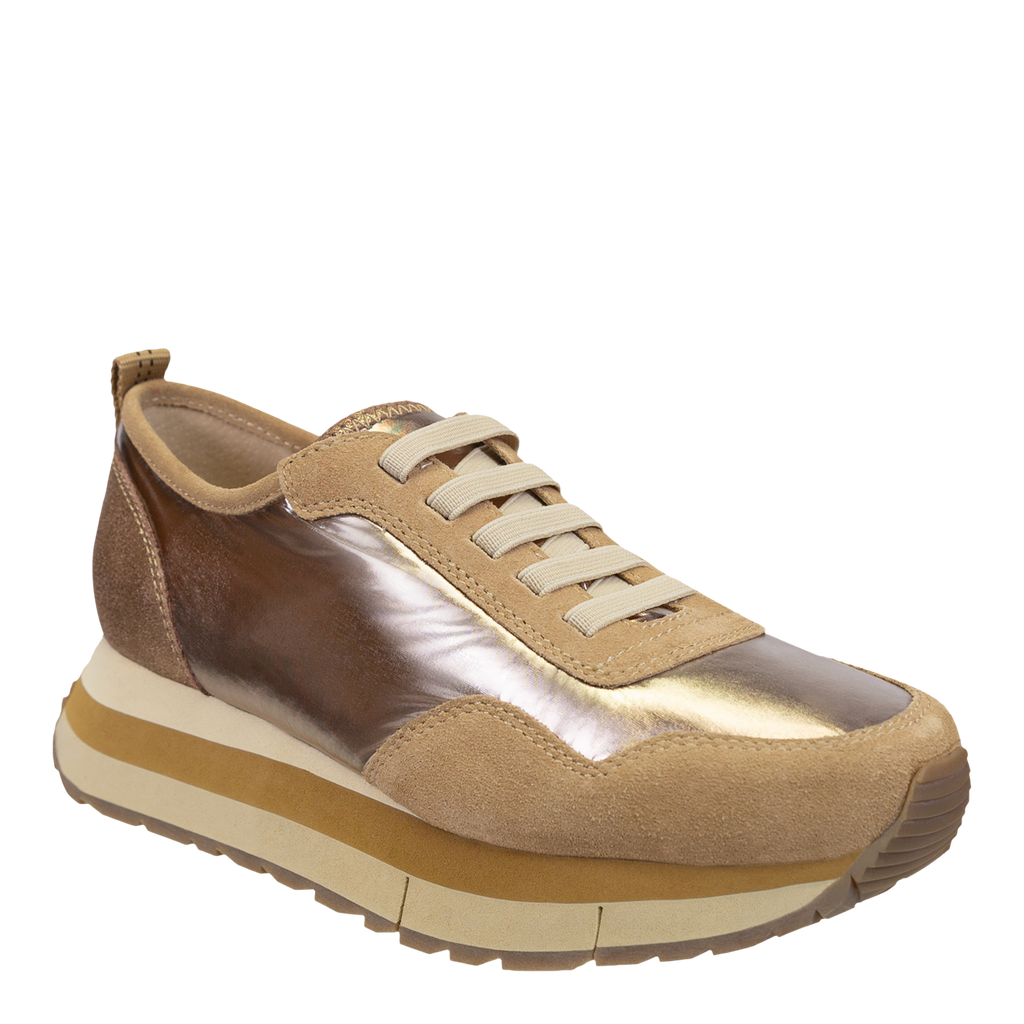 Gold platform sneakers outlet