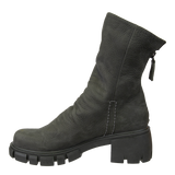 PROTOCOL in GREY Heeled Mid Shaft Boots