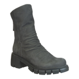 PROTOCOL in GREY Heeled Mid Shaft Boots