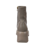 XENUS in GREIGE Platform Ankle Boots