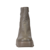 XENUS in GREIGE Platform Ankle Boots