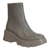 XENUS in GREIGE Platform Ankle Boots