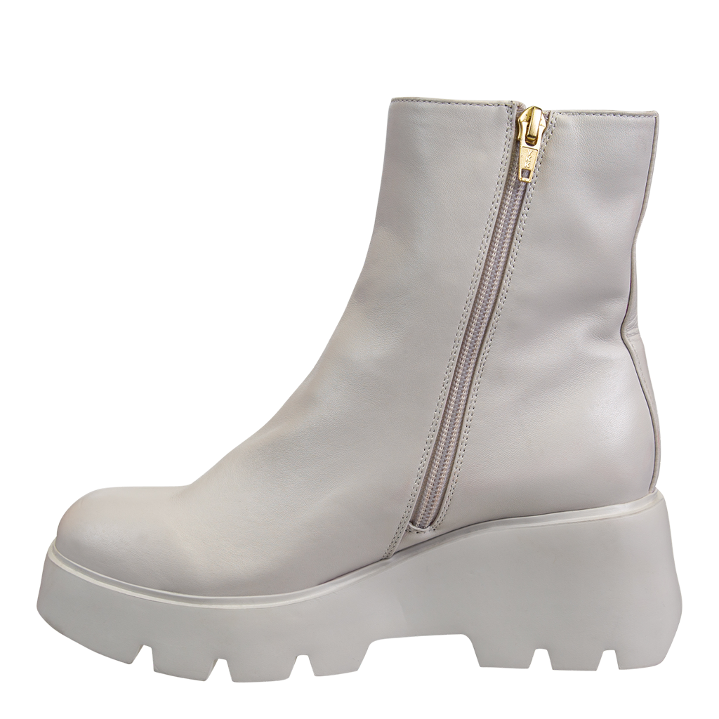 Grey platform ankle sales boots