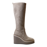 APEX in GREIGE Wedge Knee High Boots