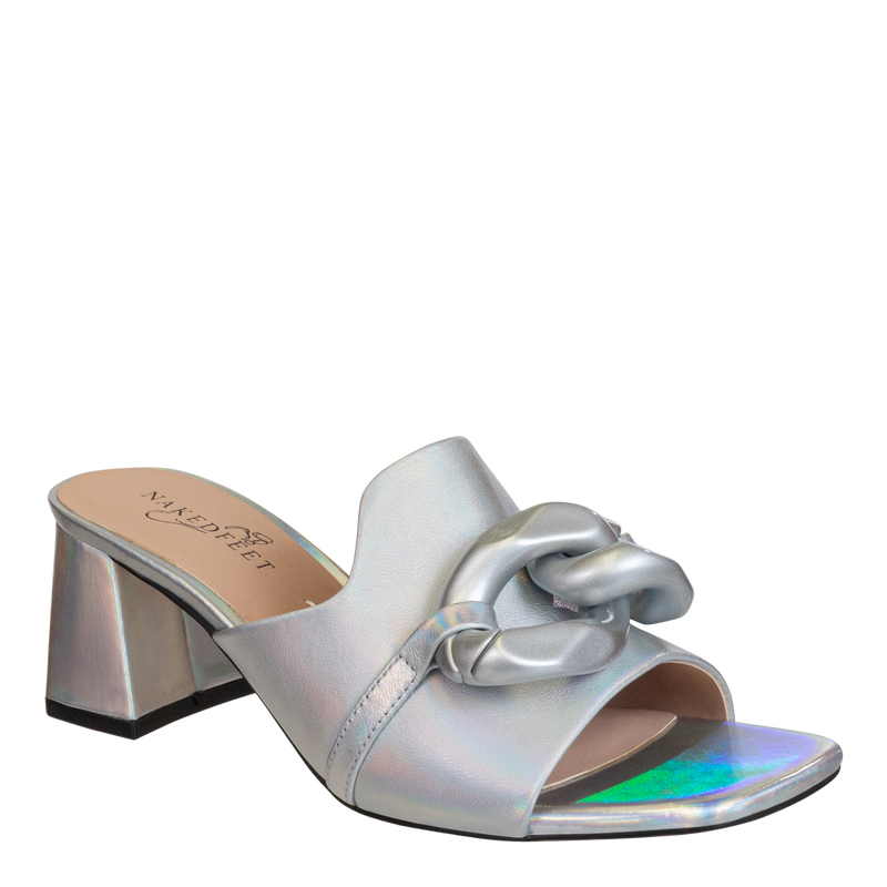 COTERIE in SILVER Heeled Sandals