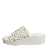 CYPRUS in CHAMOIS Platform Sandals