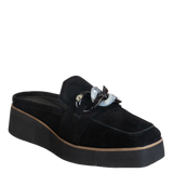 ELECT in BLACK SUEDE Platform Mules