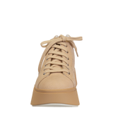 ESSEX in BEIGE Platform High Top Sneakers