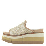 FLOCCI in BEIGE Platform Sandals