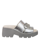 ISO in SILVER Platform Sandals