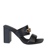 PROPRIETY in BLACK Heeled Sandals