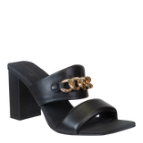 PROPRIETY in BLACK Heeled Sandals