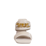 PROPRIETY in CHAMOIS Heeled Sandals