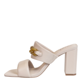 PROPRIETY in CHAMOIS Heeled Sandals