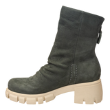 PROTOCOL in GREY MULTI Heeled Mid Shaft Boots