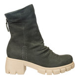 PROTOCOL in GREY MULTI Heeled Mid Shaft Boots