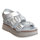 SENSOR in SILVER Platform Sandals