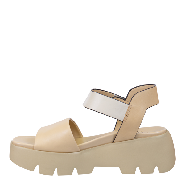 ALLOY in BEIGE Platform Sandals