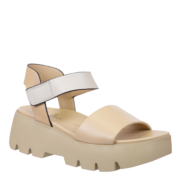 ALLOY in BEIGE Platform Sandals