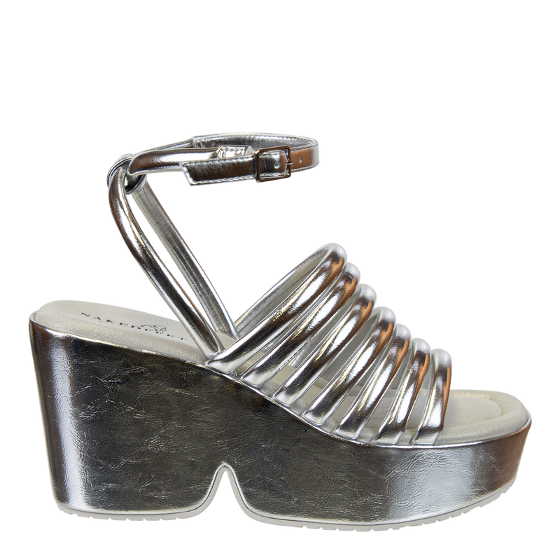 ANTIPODE in SILVER Heeled Sandals