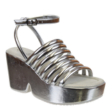 ANTIPODE in SILVER Heeled Sandals