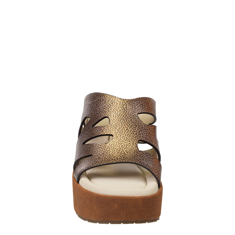 BRIO in GOLD Heeled Sandals