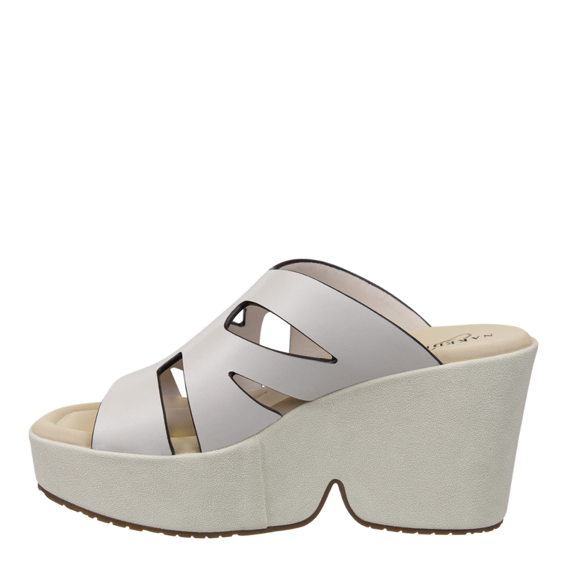 BRIO in WHITE Heeled Sandals