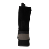 BURNOUT in BLACK Platform Combat Boots