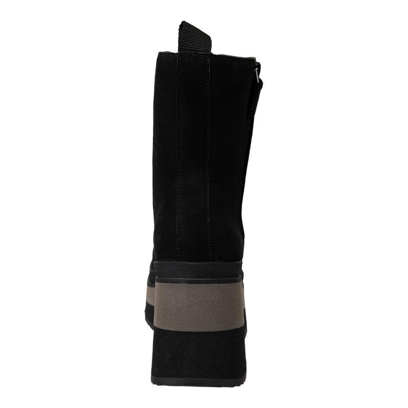 BURNOUT in BLACK Platform Combat Boots