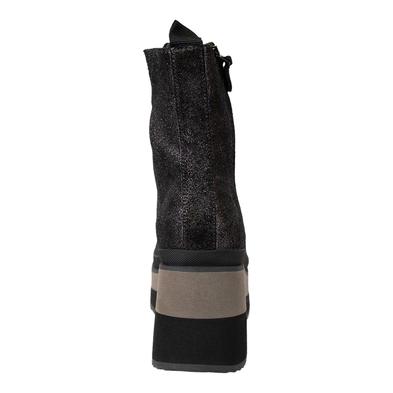 BURNOUT in GREY Platform Combat Boots