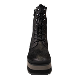 BURNOUT in GREY Platform Combat Boots