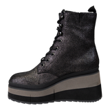 BURNOUT in GREY Platform Combat Boots