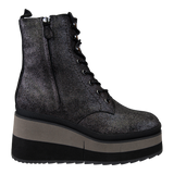 BURNOUT in GREY Platform Combat Boots