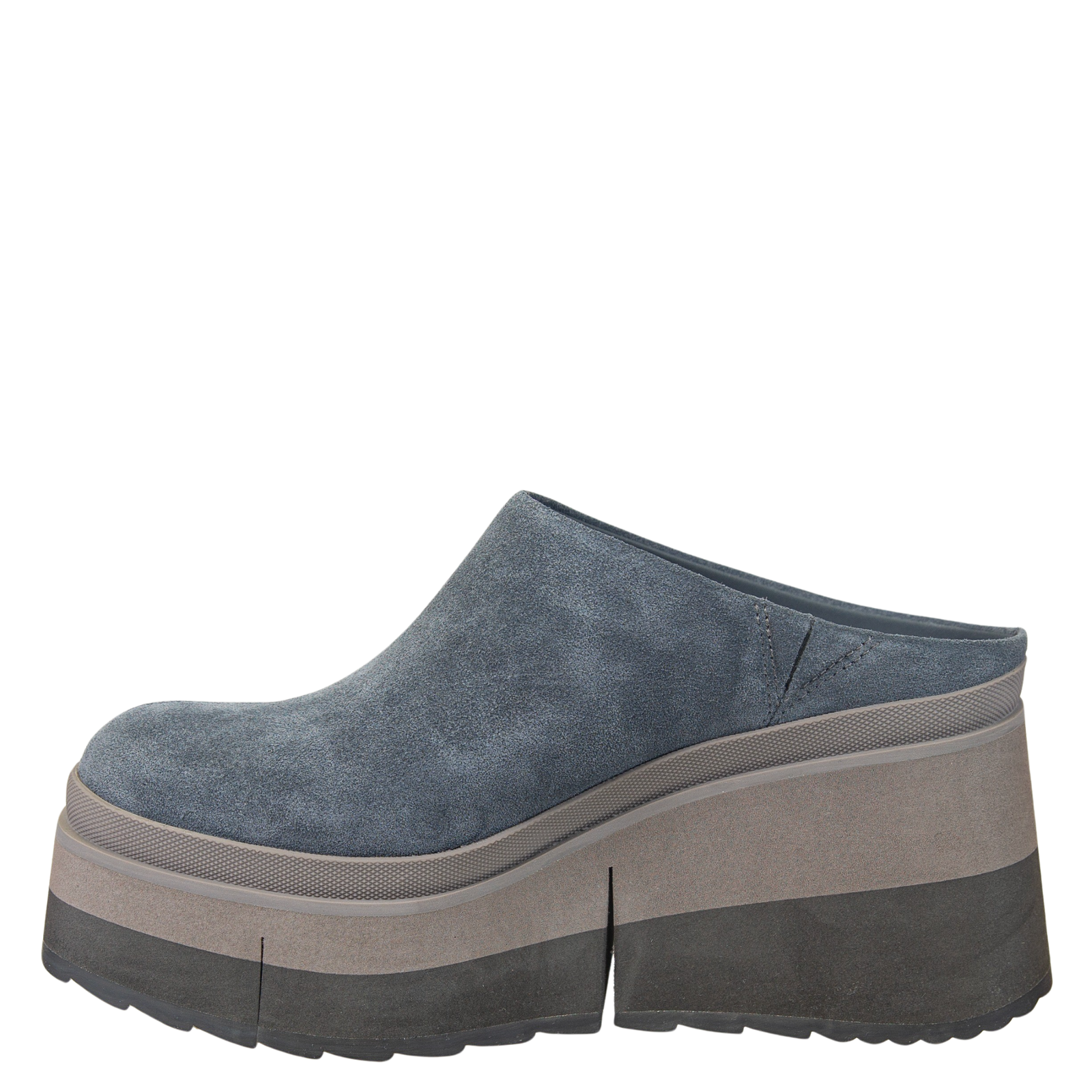 Coach in Dark Grey Platform Clogs | Women's Shoes by NAKED FEET