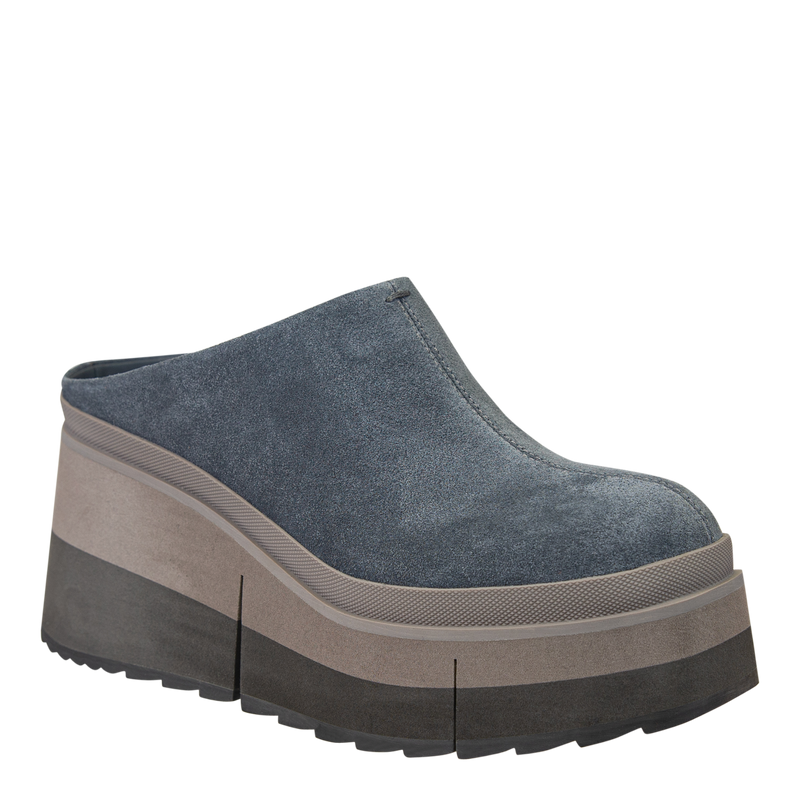 Coach in Dark Grey Platform Clogs | Women's Shoes by NAKED FEET Coach in Dark Grey Platform Clogs | Women's Shoes by NAKED FEET