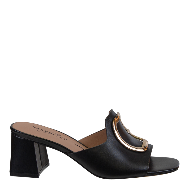 CUPEL in BLACK Heeled Sandals