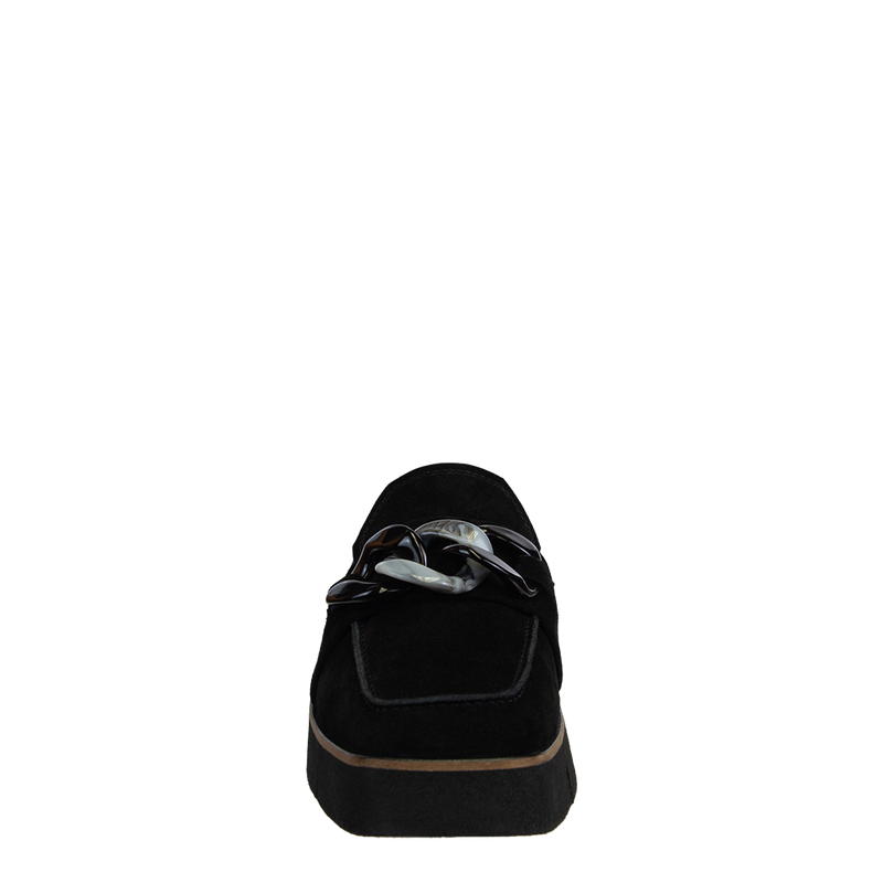 ELECT in BLACK SUEDE Platform Mules
