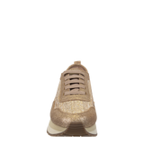 KINETIC in GOLD RAFFIA Platform Sneakers
