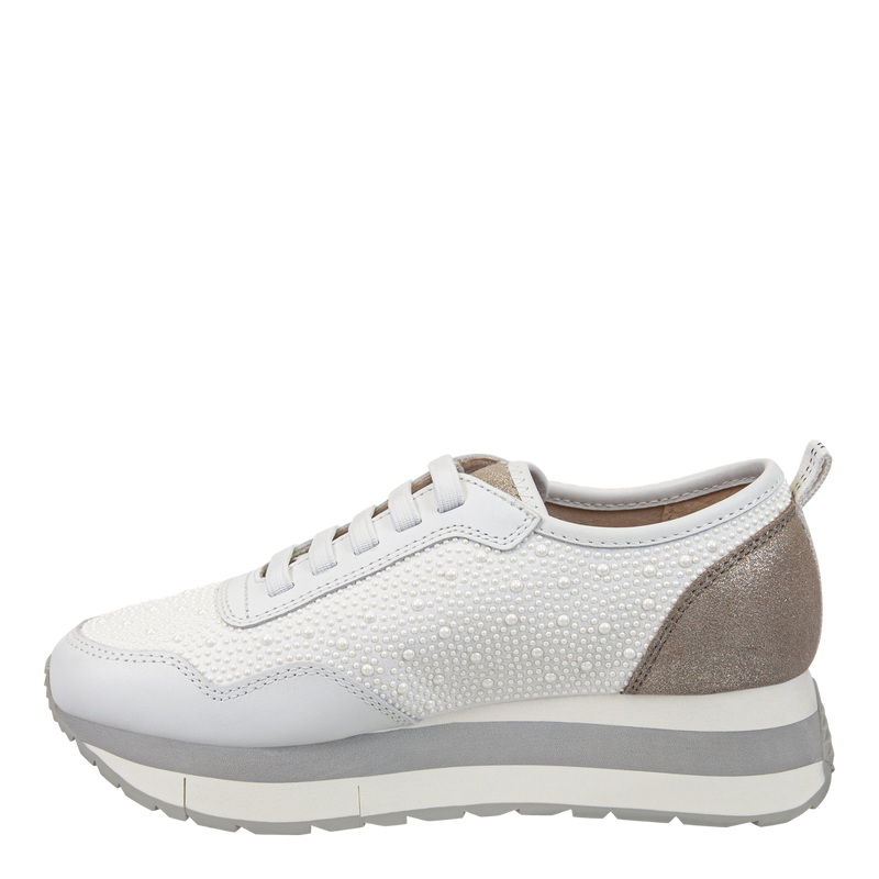 KINETIC in WHITE PEARL Platform Sneakers