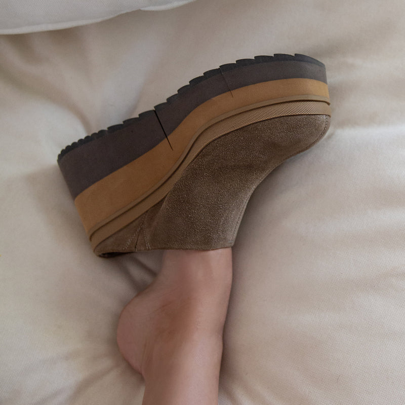 COACH in OTTER Platform Clogs