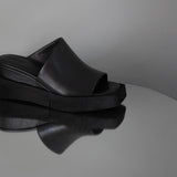 INFINITY in BLACK Wedge Sandals