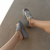 DRIFT in SILVER Platform Sandals
