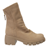 PROTOCOL in BEIGE Heeled Mid Shaft Boots