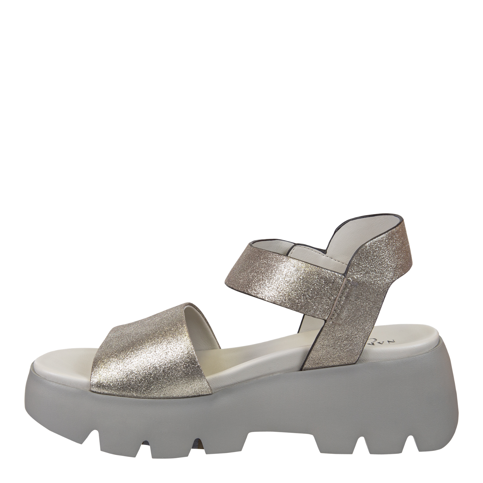 【COLOR iN ID】Eve Soft Platform Sandals FLUX in SILVER Platform Sandals – Nakedfeet Shoes