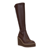 APEX in CACAO Wedge Knee High Boots