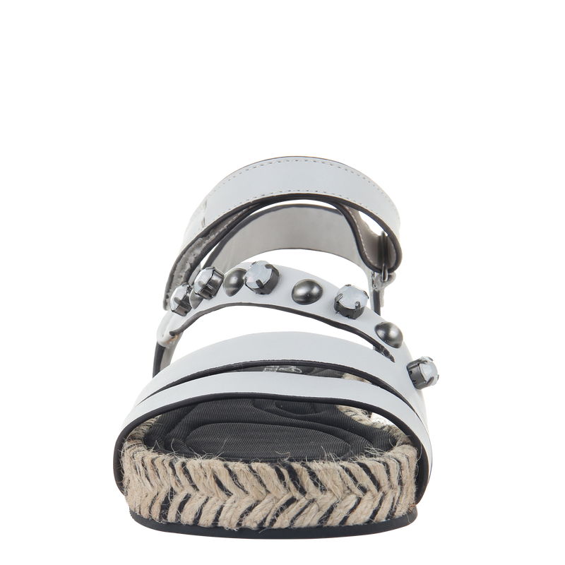 Womens sandal in Arko in Dove Grey front