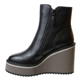 AVAIL in BLACK Wedge Ankle Boots