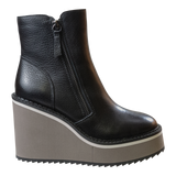 AVAIL in BLACK Wedge Ankle Boots